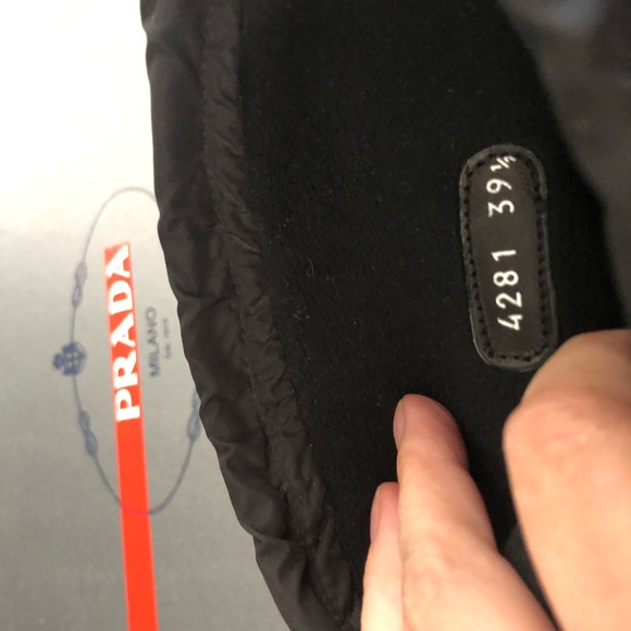 Prada Leather & Nylon Boots Blk SZ 9 1/2 - Picture 10 of 13